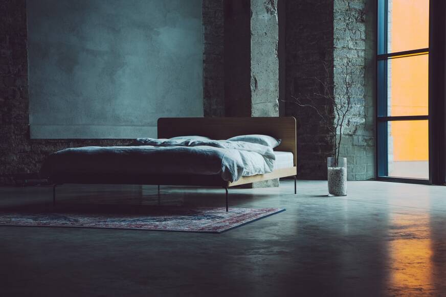 houten bed